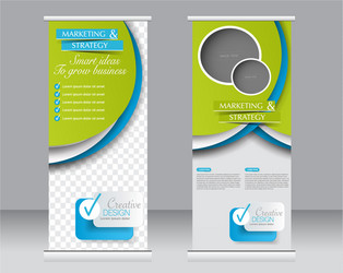 Roll Up Banner Stand vector