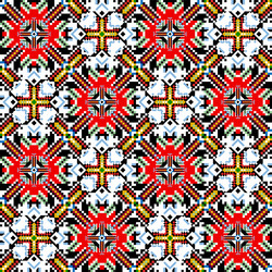 bright abstract geometric seamless pattern vector image