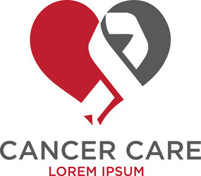 Cancer Care Logo Concepts vector