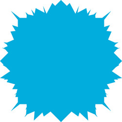 Edgy geometric shape element patch with sharp vector