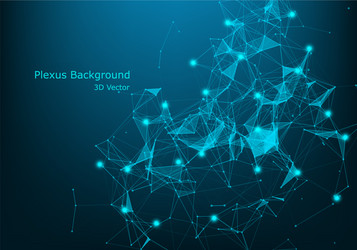 big data visualization fractal element with lines vector image