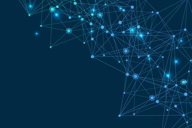 geometric abstract background with connected line vector image
