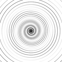 ripple pattern with concentric circles circular vector