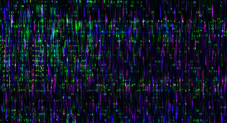 Abstract Binary Code Technology vector image