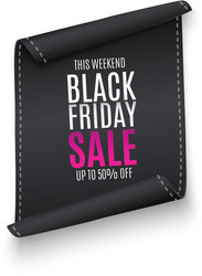 Black friday banner vector