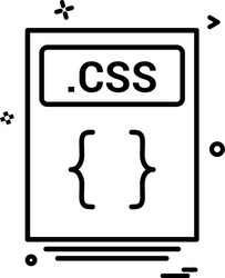 file files css icon design vector image