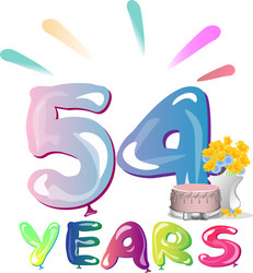 Happy Birthday 54 Vector Images (over 290)