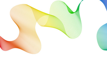 abstract backdrop with wave gradient lines vector image