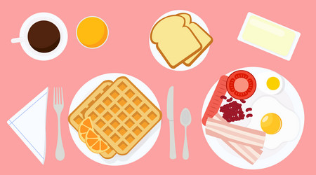 Breakfast vector