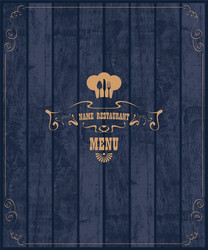 cover for restaurant menu vector