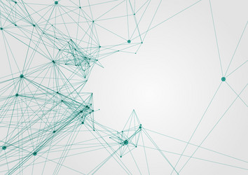 abstract mesh background with circles lines vector image