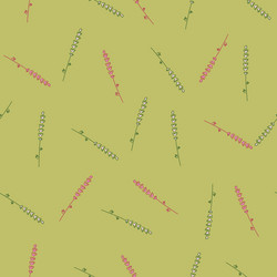 Botanic abstract seamless pattern with random vector