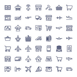 commercial icons vector