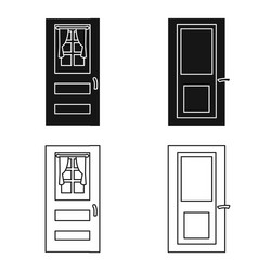 Isolated object architecture and modern icon vector