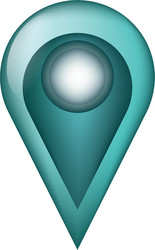 pin pointer location icon vector image