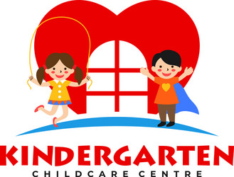Kindergarten logo Royalty Free Vector Image - VectorStock