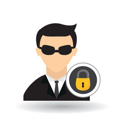 Hacker icon design vector