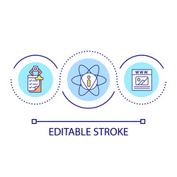 Information architecture loop concept icon vector