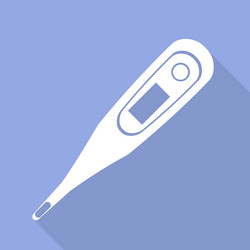 Medical thermometer web icon vector