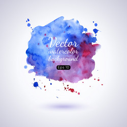set of watercolor stains Vector Image