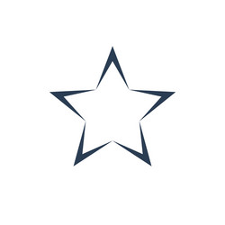 Star icon premium flat line Royalty Free Vector Image