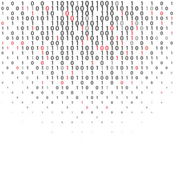 Abstract binary code technology background vector