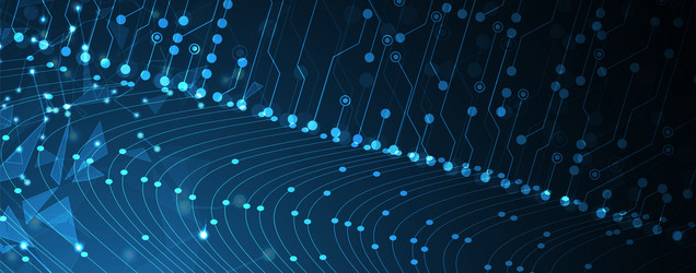 abstract futuristic circuit computer internet vector image
