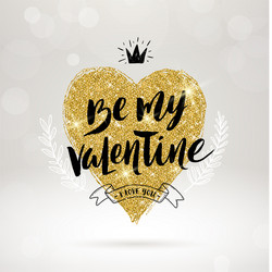 Romantic Valentine's Day Greeting Vector Image