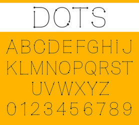 Slashed font template Royalty Free Vector Image
