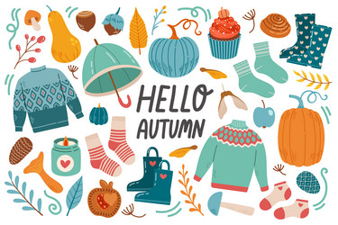 Autumn card Royalty Free Vector Image - VectorStock