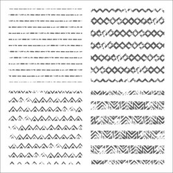 Grunge Texture Patterns vector image