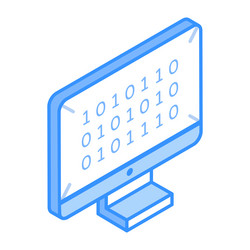 binary coding vector image