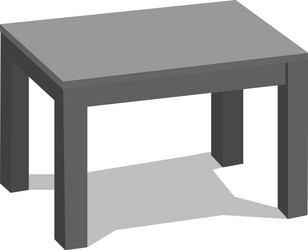 3d table for object presentation empty vector