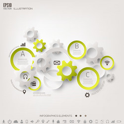 Cloud computing background with web icons social vector