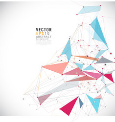 Dynamic Mesh Background - Colorful Lines & Shapes vector image
