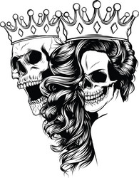 Premium Vector  Combustion king tattoo vector design