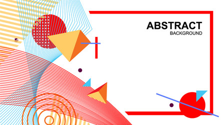 abstract geometric pattern and background use vector image