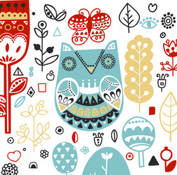 doodle style ornamental hand drawn owl Vector Image
