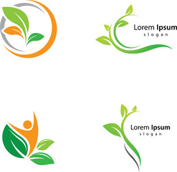 Colorful leaf logo Royalty Free Vector Image - VectorStock