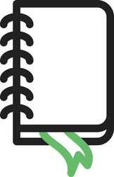 notebook vector image