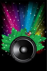 rainbow disco background vector