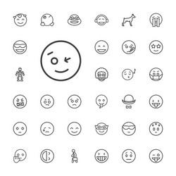 33 character icons vector