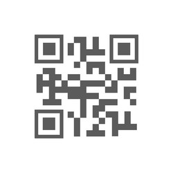 quick response code scan isolated qr barcode vector image