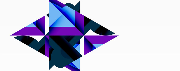 abstract geometric composition sharp triangles vector image