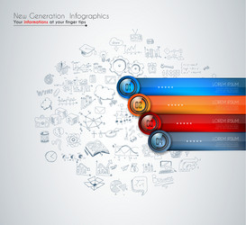 Infographics modern template to classify data vector