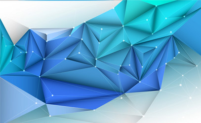 3d geometric polygon linetriangle pattern shape vector image