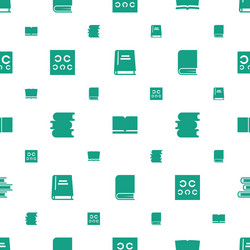 read icons pattern seamless white background vector