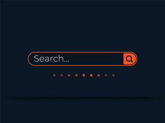 Search bar template ui minimalistic design vector