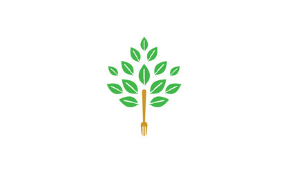 Happy man green tree nature logo Royalty Free Vector Image
