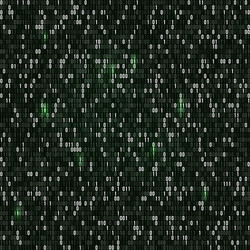 binary code with numbers one and zero on dark vector image